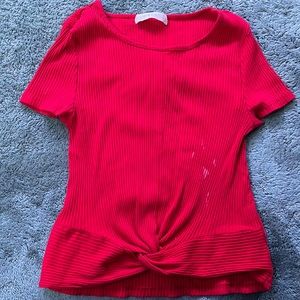 a size small red crop top